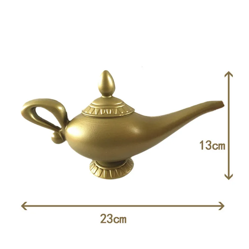 

Plastic Cosplay Magic Halloween Christmas Panto Arabian Lamp Tea Pot Cartoon Genie Lamp Movie Decorations Home Party Ornaments