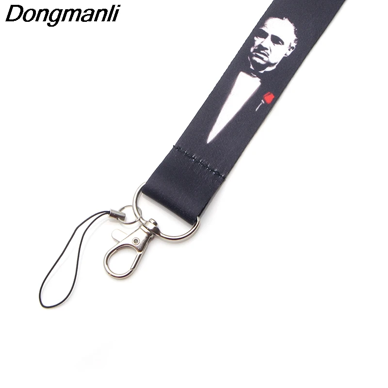 

PC1037 Wholesale 20pcs/lot God father Lanyards Id Badge ID Card Pass Gym Mobile Badge Rope Chain Necklace
