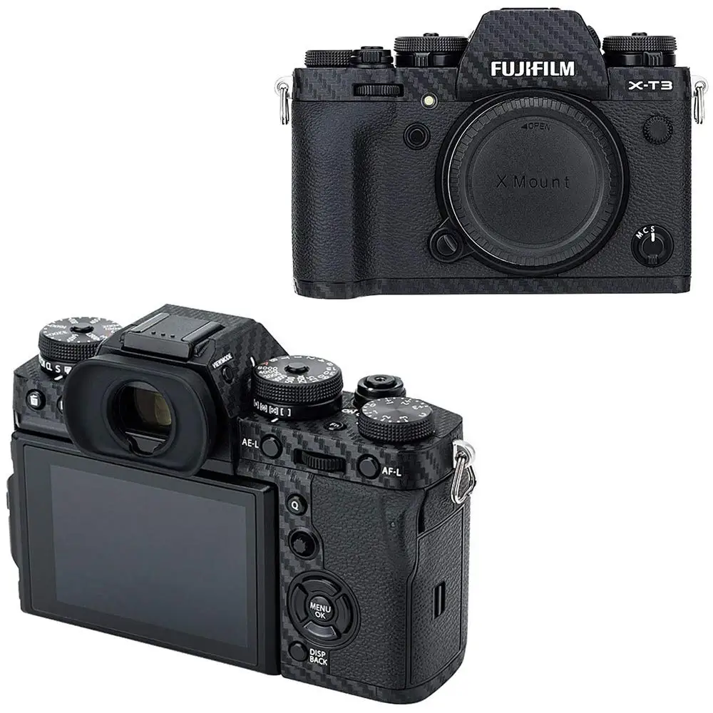Антицарапина корпус камеры из углеродного волокна пленка комплект для Fujifilm X-T3 XT3 X-T30 XT30 наклейка для украшение в виде камеры защита