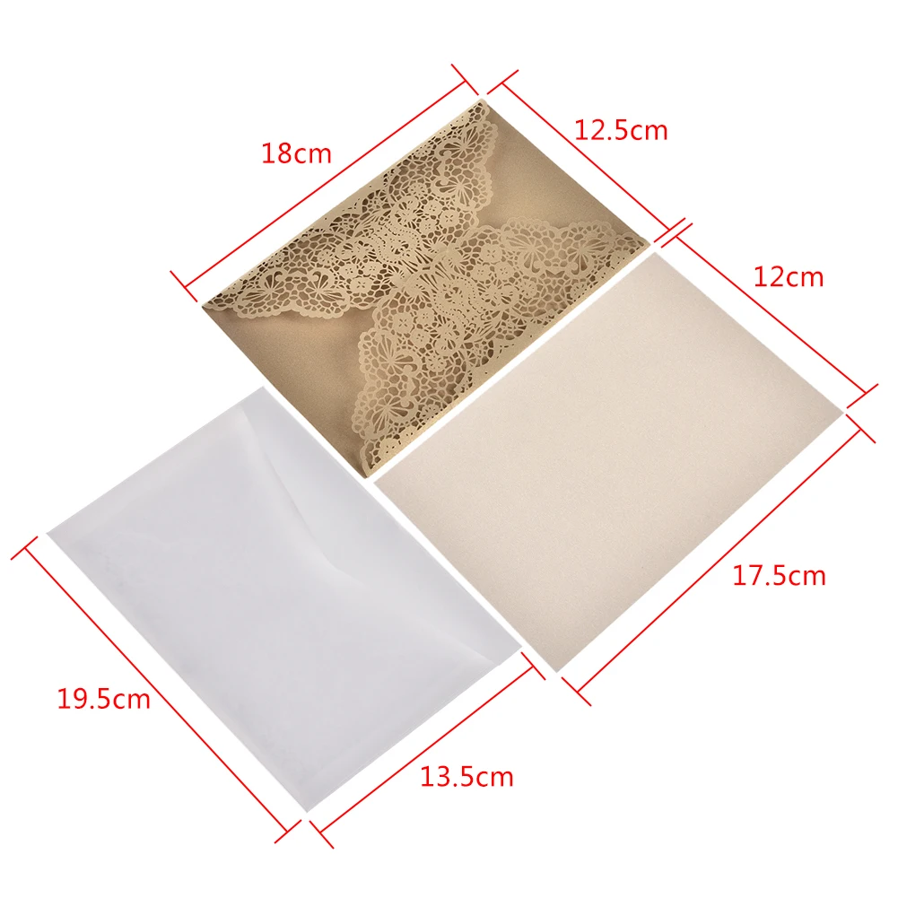 10 шт дизайн свадебные приглашения цветочный узор Лазерная резка кружева