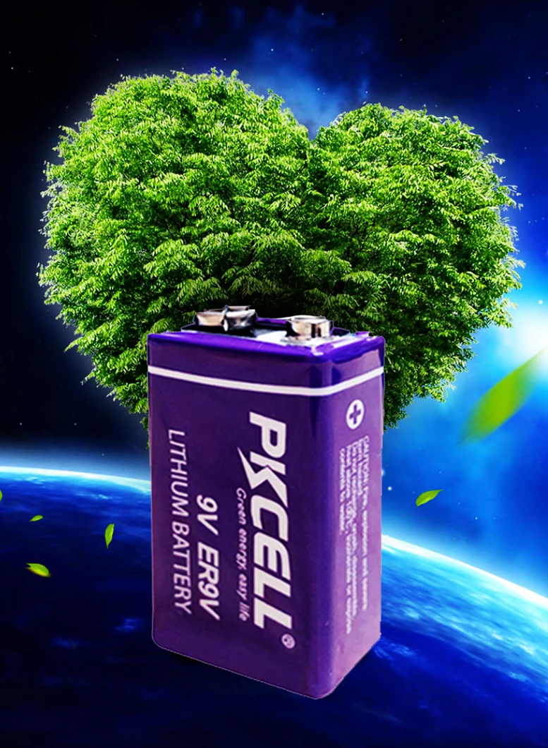 10 шт. литиевые аккумуляторы PKCELL ER9V 1200 мАч 9 в|battery backup replacement batteries|battery strapbatteri |