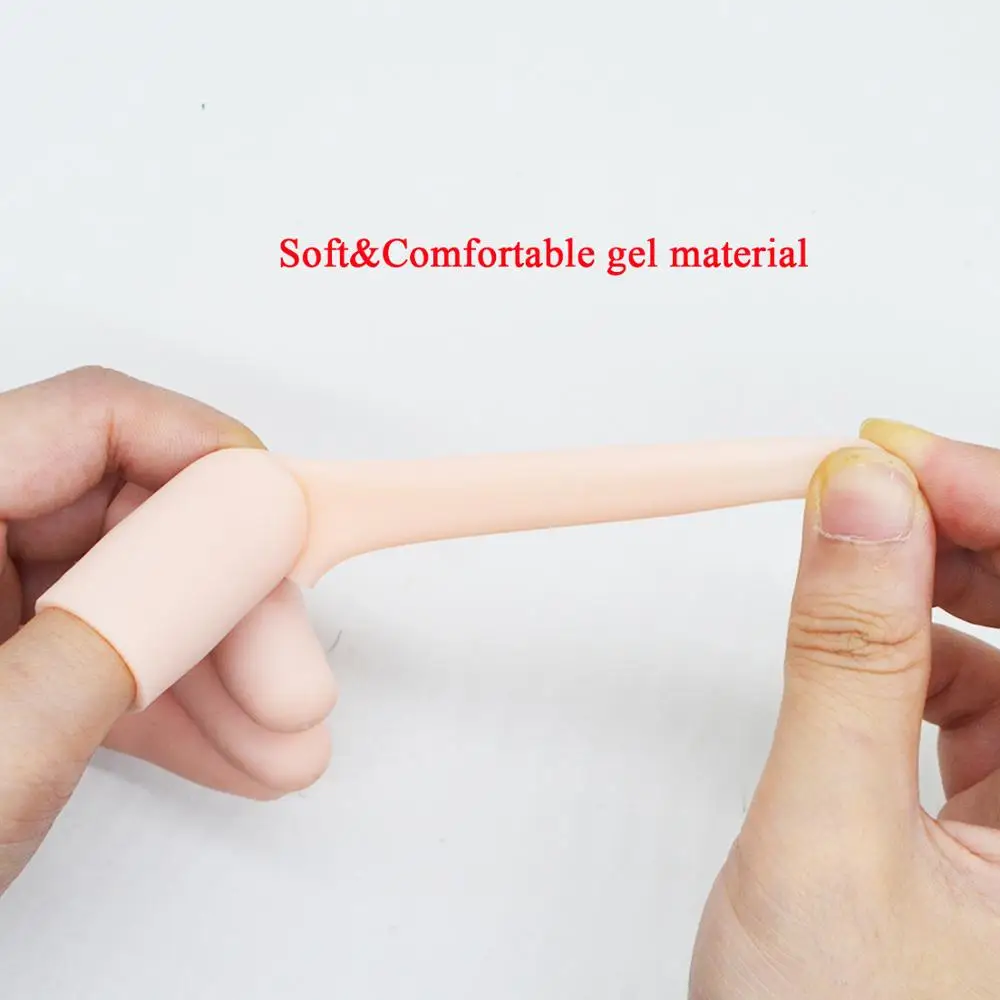 12 шт. силиконовые гелевые защитные колпачки для пальцев защита треснувших и