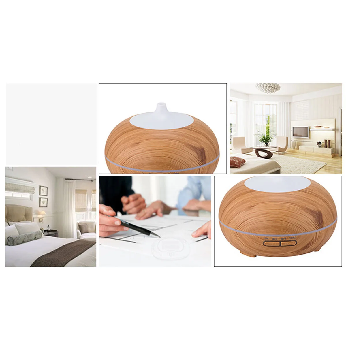 

550ml 7 Colors Changing Air Purifier essential oils for Home Aroma diffuser Remote Control Air Humidifier Electric Ultrasonic