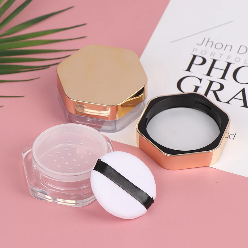 Портативный пластиковый контейнер для пудры 10 типов ручной Пустой свободный