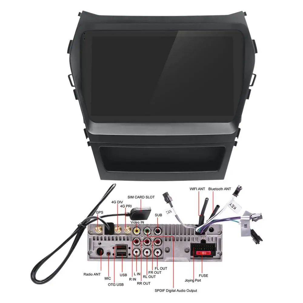 Android 8 1 2 ГБ/4 ГБ gps автомобильный стерео головное устройство с DSP/ips/SPDIF для hyundai IX45
