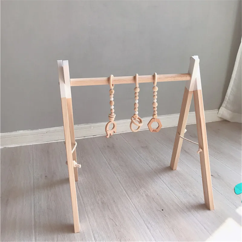 Скандинавская деревянная детская игрушка для спортзала и игр сенсорная рамка