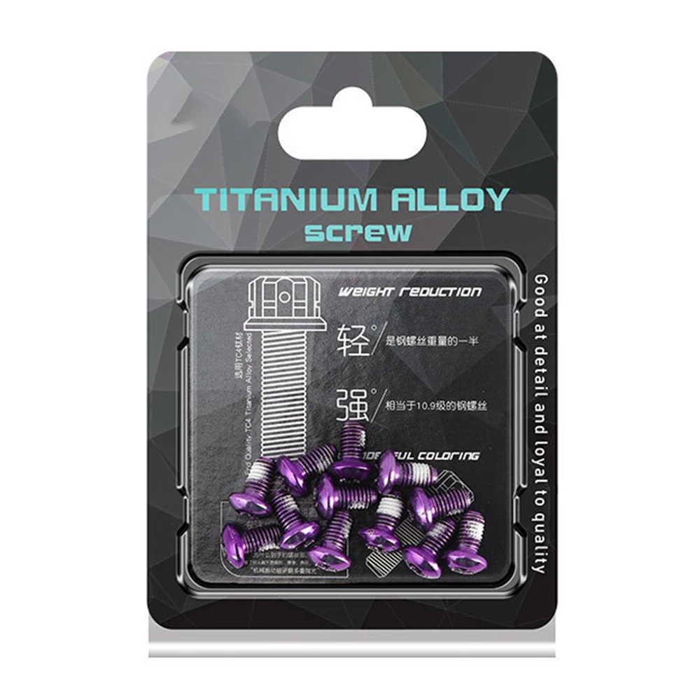 

M5x10 12pcs Disk Brake Rotor Bolts Stainless Steel T25 Brake Screws Bicycle Mountain Bike Accessories