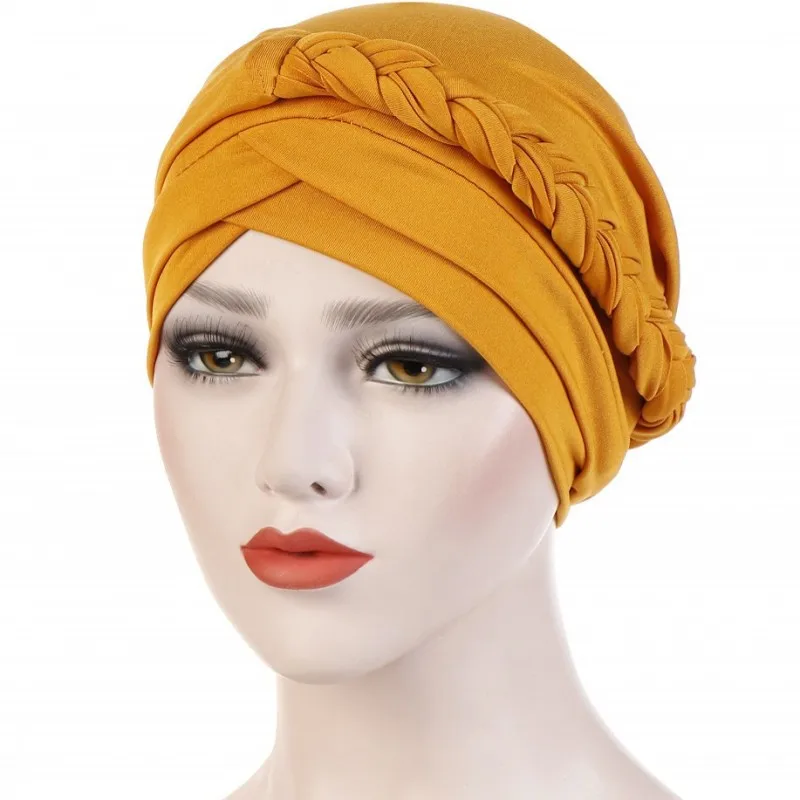 

Turbans African Head Wraps Women Side Knot Twist Plain Hijab Bandanas 2021 New Streetwear Headscarf Africa Headtie Female Bonnet