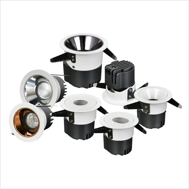 

Круглый светодиодный потолочный светильник глубокий анти-блики Утопленный вниз светильник под потолок пятно света Светодиодная лампа 9 Вт 15 Вт 24 Вт с регулируемой яркостью AC110V 220V для Гостиная Спальня