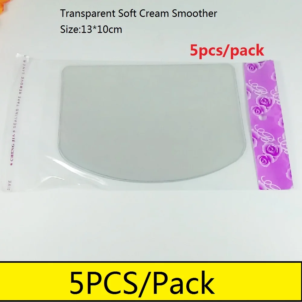 5 шт. прозрачный скребок для крема пластиковый мягкий шпатель торта нож бритья