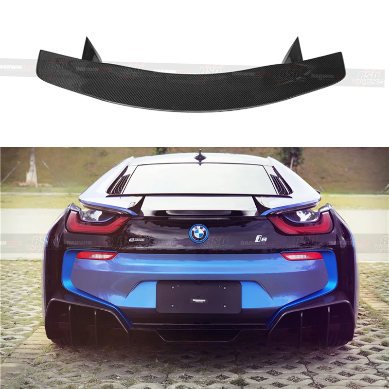 Автомобильный задний спойлер крыло для BMW I8 2014 2018 автомобильный из углеродного