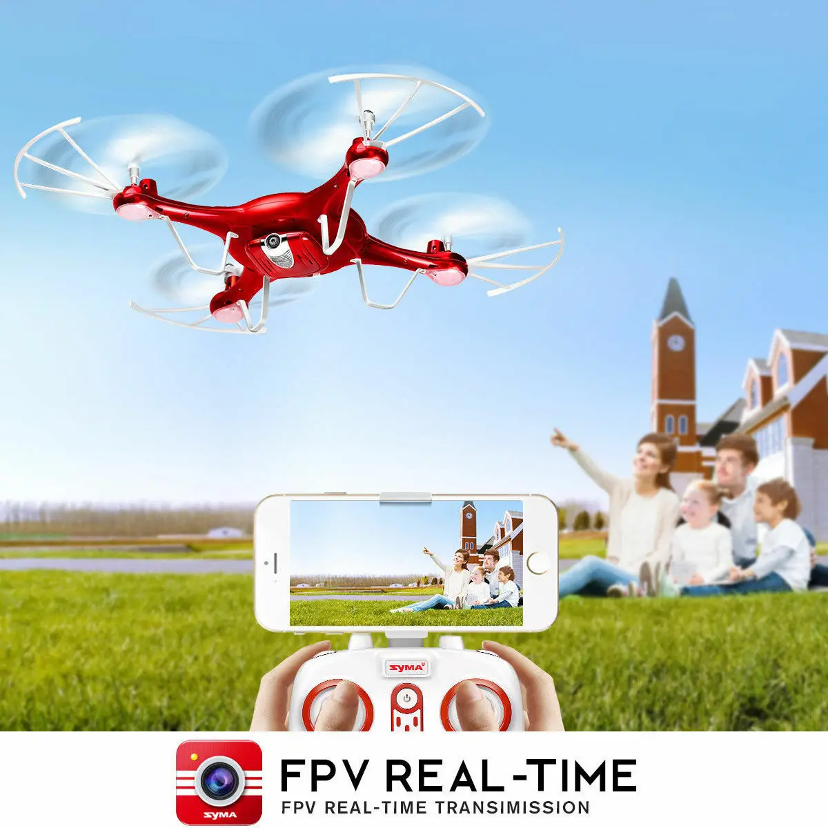 Дрон X5UW с Wi-Fi FPV 2 4 ГГц HD-камерой | Игрушки и хобби