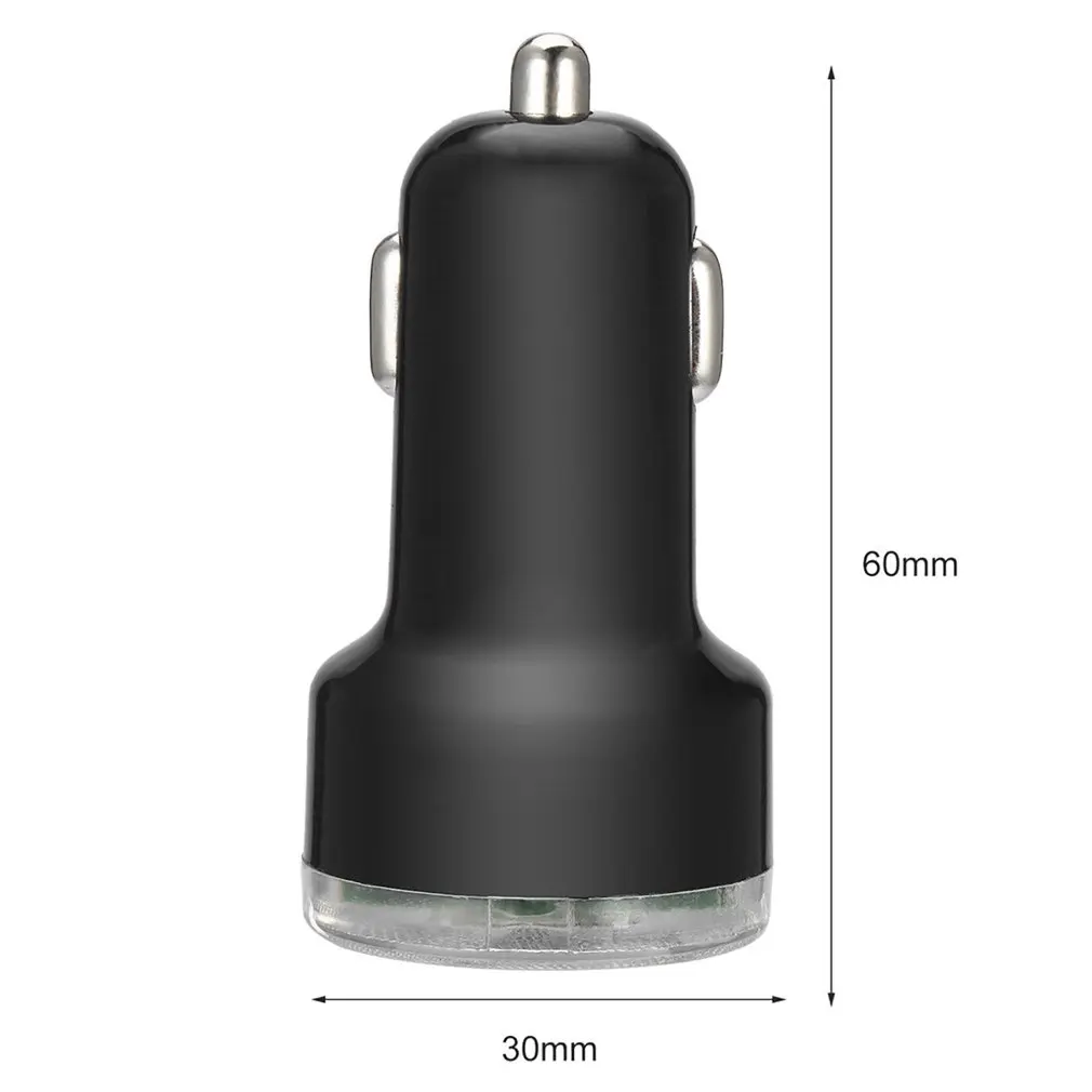 

USB Car Charger Portable 2 Port Charger Adapter For Iphone Vehicle Cellphones USB Power Adapter