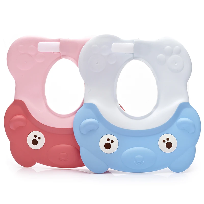 

Waterproof Earmuffs Children's Shampoo Cap Adjustable Baby Shower Cap Protect Shampoo Babies' Soft Silicone Shampoo Cap