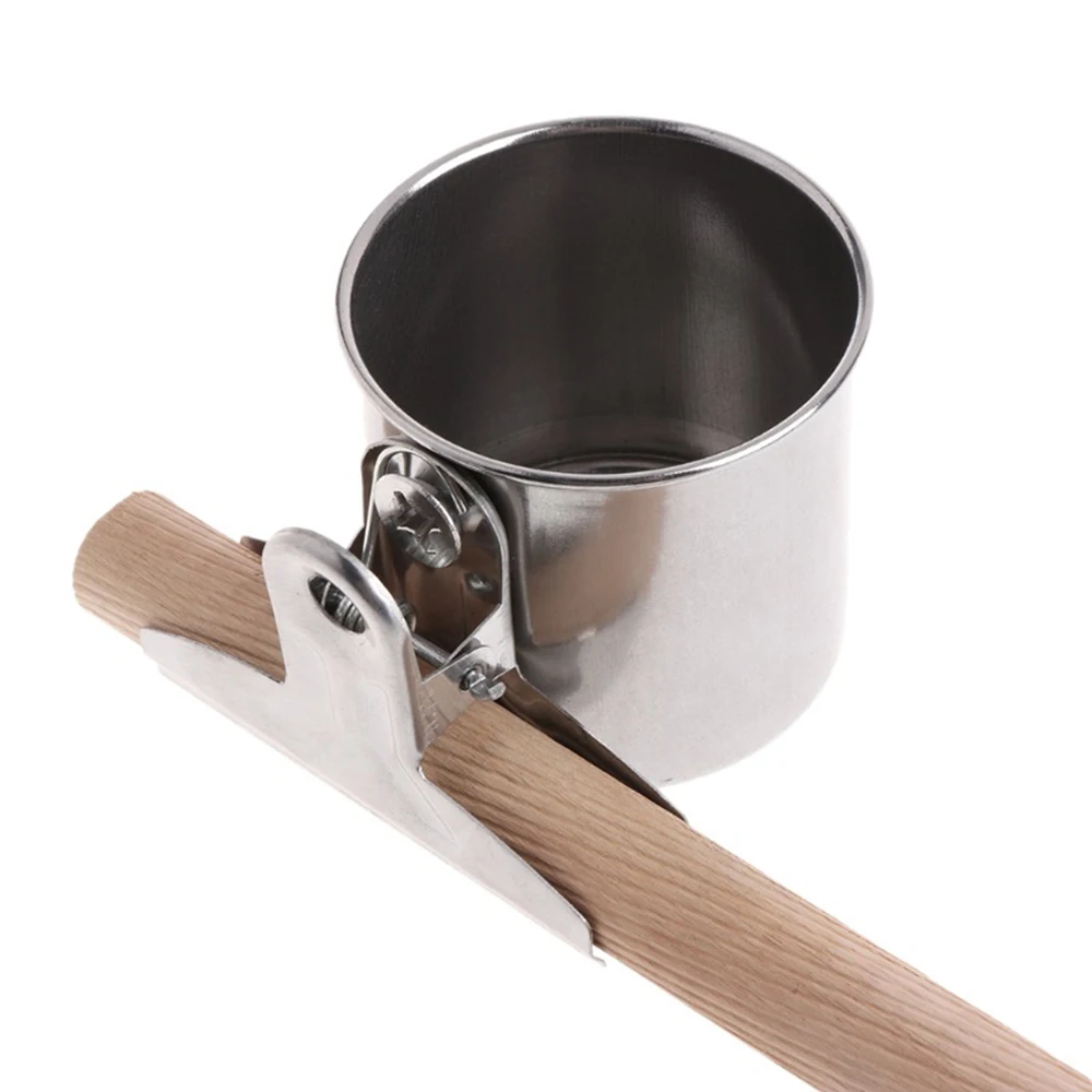 Птица подача воды пищи кружки из нержавеющей стали двойные чашки клетка для