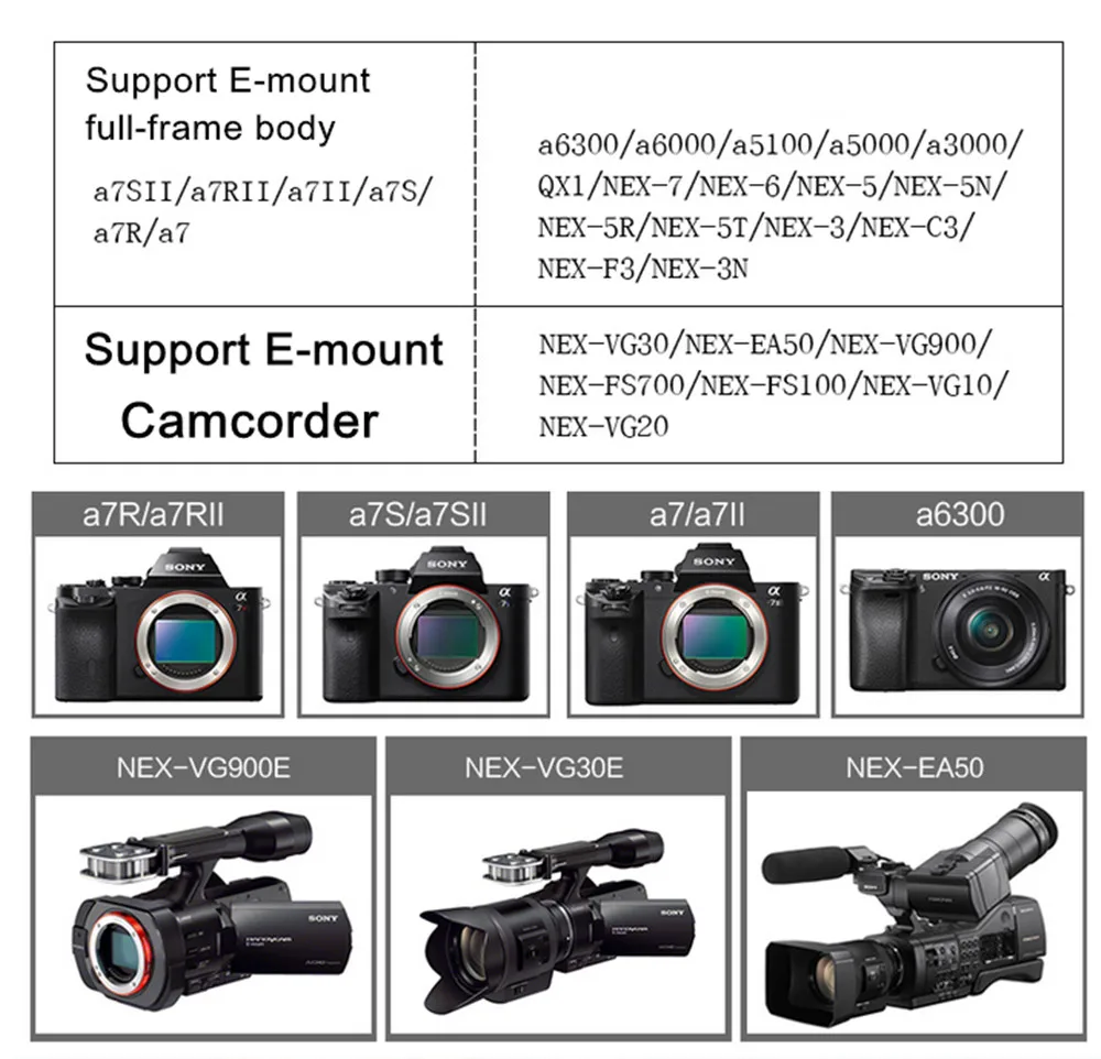 Адаптер Viltrox EF-NEX IV с автофокусом для объектива Canon EOS EF EF-S для sony E NEX Full Frame A9 AII7 A7RII A7SII A6500 A6300