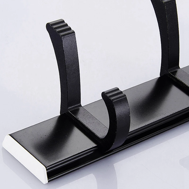 

New-Wall Mounted Coat Rack Hooks Heavy-Duty Stainless Steel Metal Coat Rail Hook Hanger for Hat Towel Purse Robes