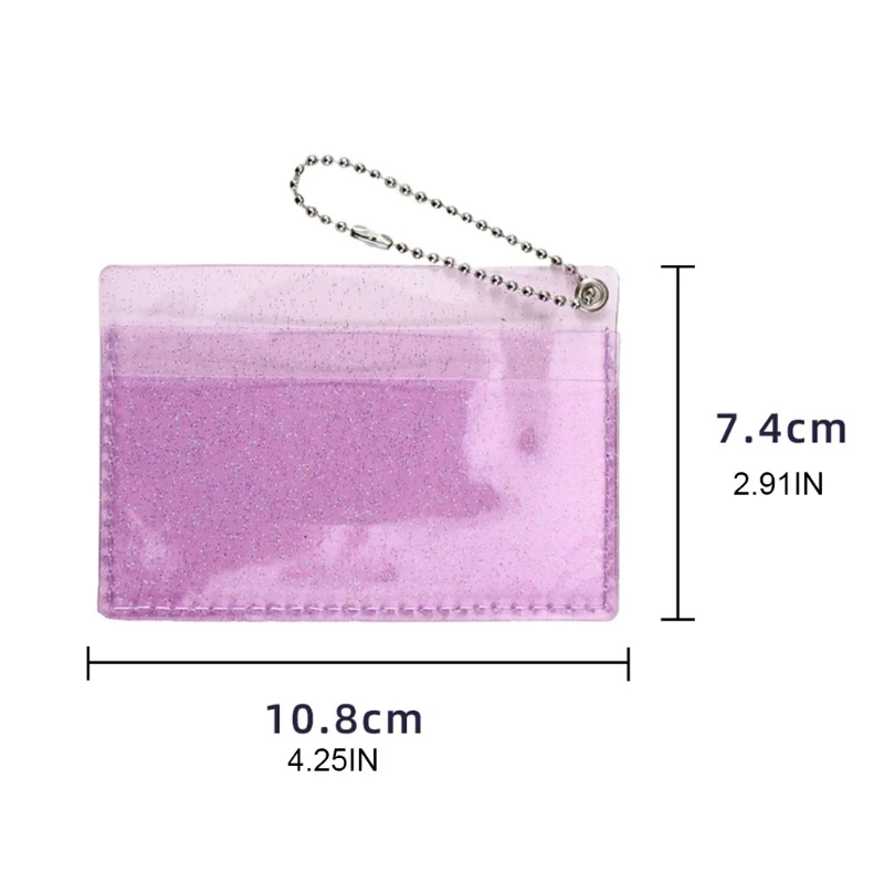 

D0UD Clear Handbag Women's Crossbody Bag Transparent Purse Clutch Bus Credit Card Holder Approved PVC