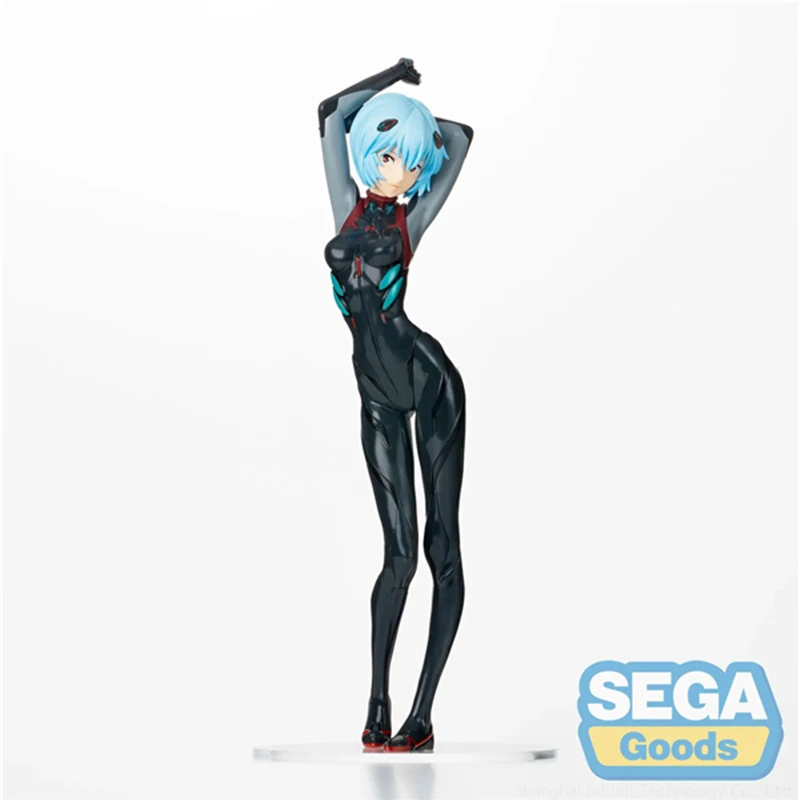 22cm original sega evangelion action figure ikari shinji ayanami rei mari makinami illustrious pvc action figure model toy free global shipping