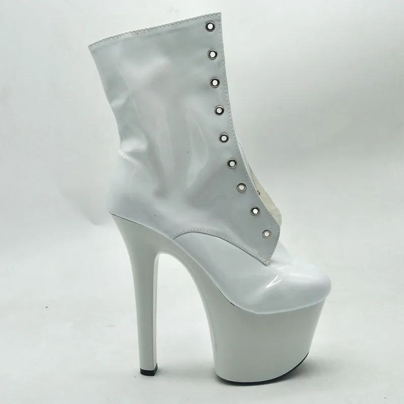LAIJIANJINXIA/новые женские ботильоны на платформе с высоким каблуком 15 см/17 см/20 см Женская осенне-зимняя обувь черные ботинки для танцев на шесте
