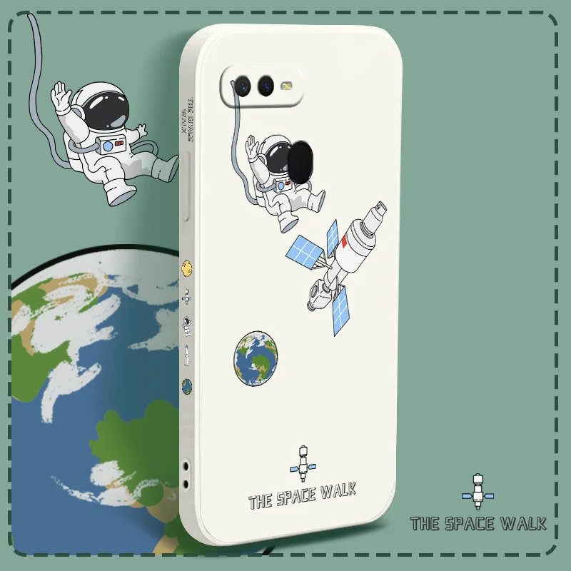 

Space Astronaut Case For OPPO A9 A5 A7 A5S A3S A12 A15 A15S A16 A54 A74 A31 A33 A53 2020 A72 A83 A92 4G 5G Soft Phone Cover Case