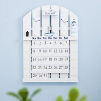 mediterranean style wooden perpetual calendar creative home perpetual calendarwall calendar calendar home decorations