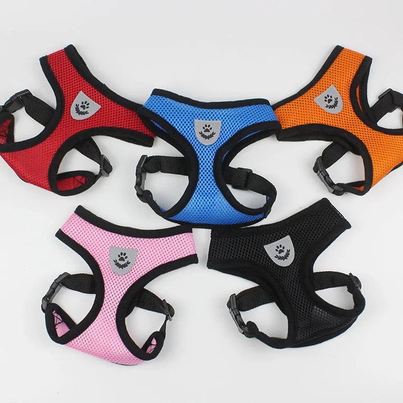 С воздухопроницаемой сеткой с изображением собаки шлейка для домашних питомцев