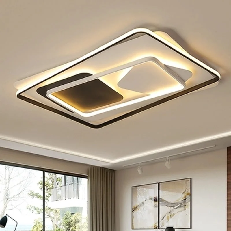 Светодиодная прямоугольная люстра для гостиной спальни|Подвесные светильники| |