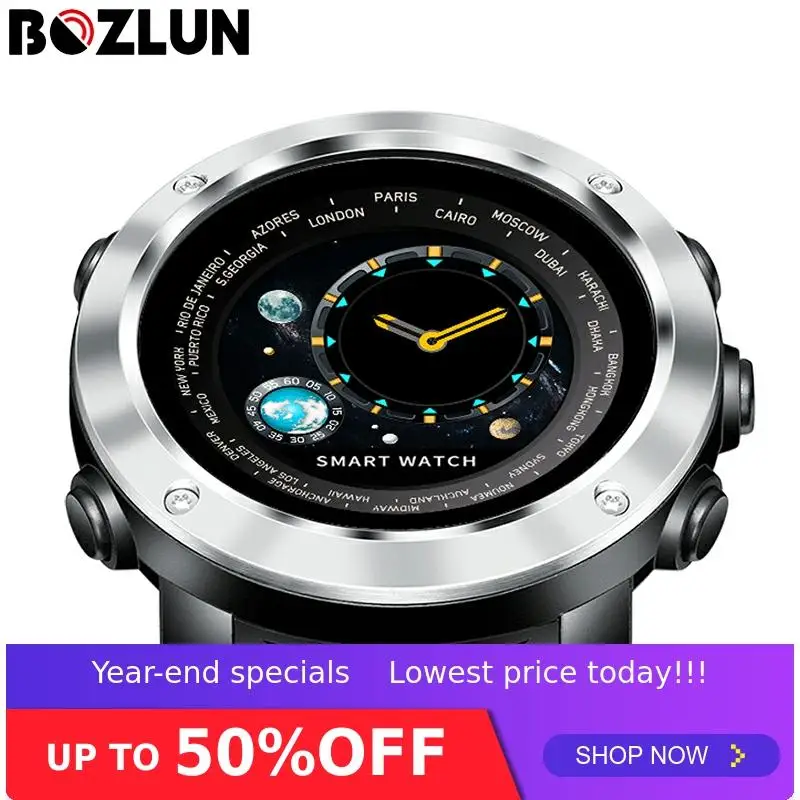 Bozlun 3D умные цифровые часы мужские уличные спортивные пульсометр шагомер калории