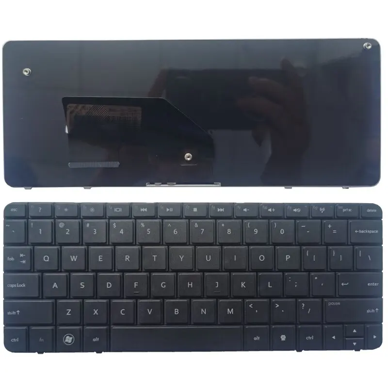 

New Laptop English/US Keyboard For HP COMPAQ MiNi CQ10 110-3000 mini110-3019TX 3069TX 608769-001 606618-001 Black