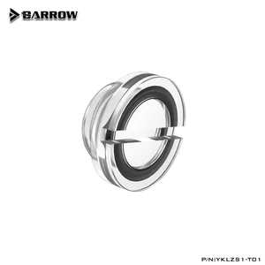 Акриловый фитинг для остановки воды Barrow G14 дюйма, прозрачное водяное охлаждение YKLZS1-T01
