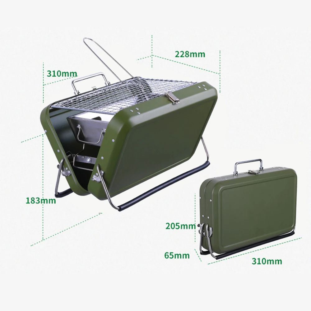 

Outdoor Charcoal Camping Stove Portable Charcoal Grill Stainless Steel Backpacking Stove for Picnic BBQ Hiking Camping Survival