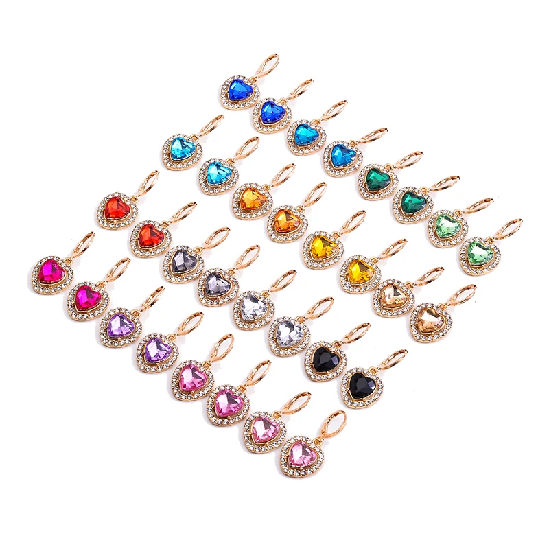 

1 Pair New Fashion Design Heart Jewelry Colorful Acrylic Butterfly Stud Earrings for Women Bohemia Small Cute Earring Jewelry