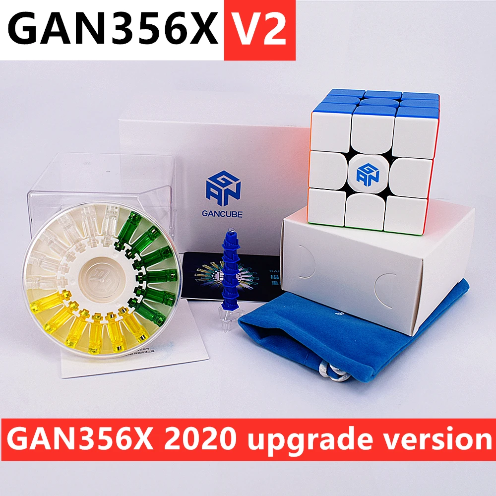 GAN356X V2 Магнитный 3x3x3 магический куб 3x3 скоростной головоломки GAN356 X cubo magico GAN 356 gans