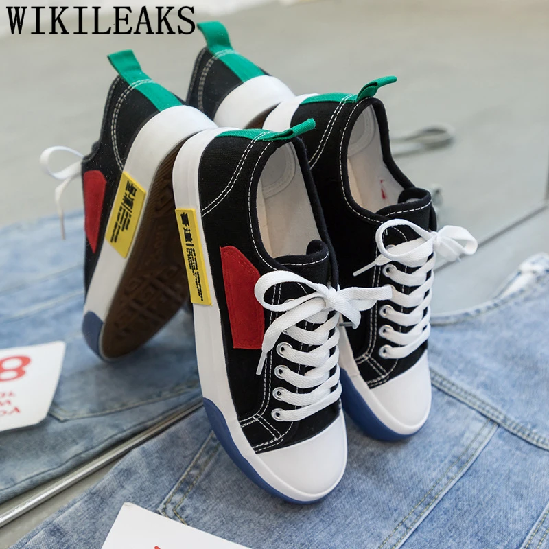 Модная парусиновая Обувь в Корейском стиле Стиль Женские ботинки &quotХарадзюку&quot