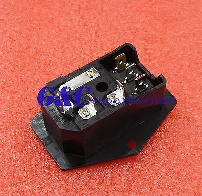 Черный Красный AC 250V 10A 3 Клеммная розетка с держателем