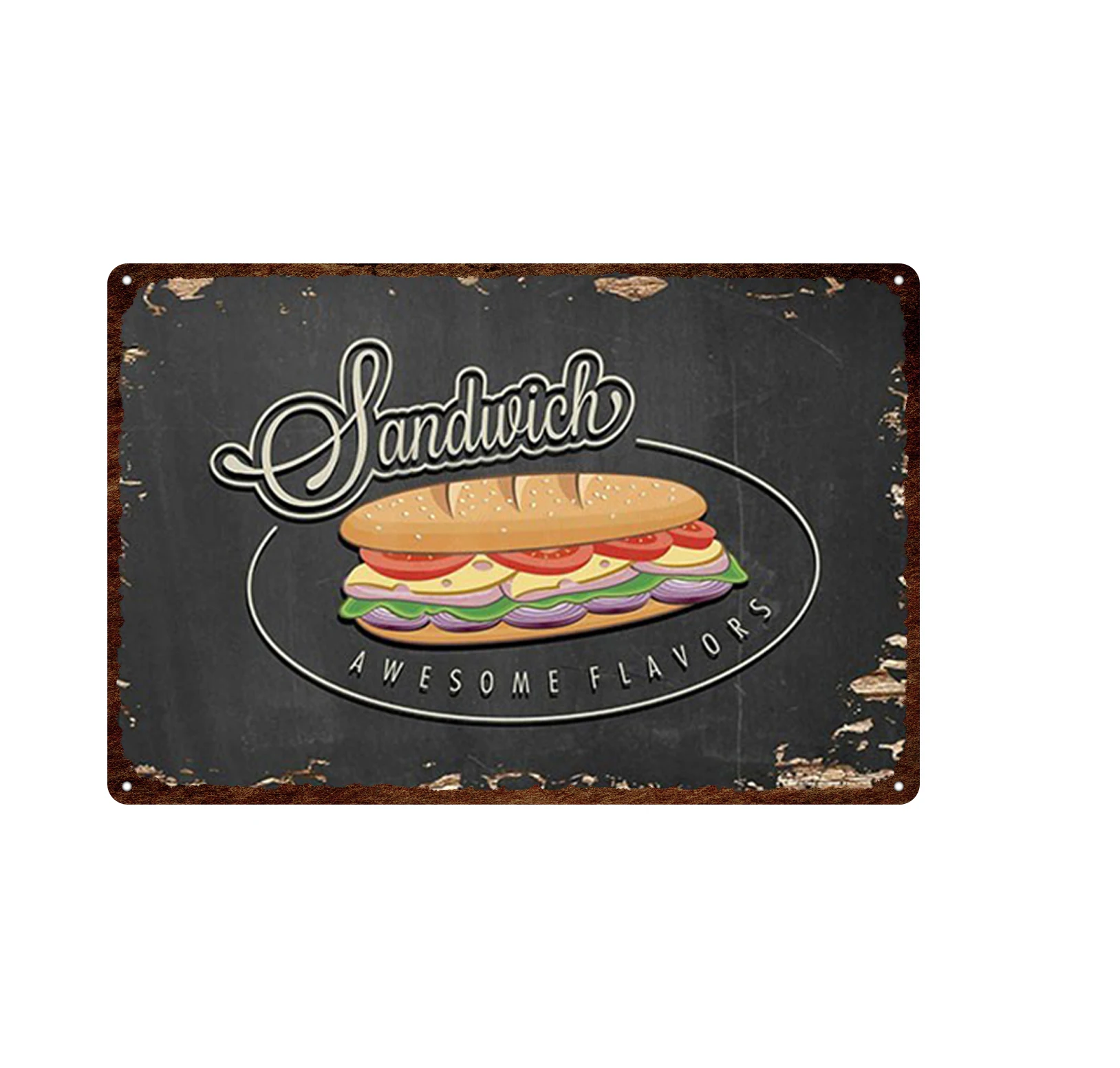 

Tin Painting Car Logo Plaque Metal Retro Poster Wall Rock Logo Music Bar Art Barbecue Restaurant Ancient Nostalgic