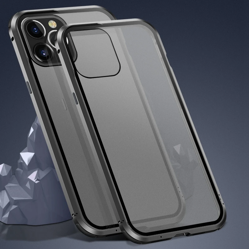 

Shockproof Ultra Thin Metal Frame Case For iPhone 12 11 Pro MAX Coque Aluminum Bumper For iPhone SE2 XS XR 8 Plus 7 Luxury Case