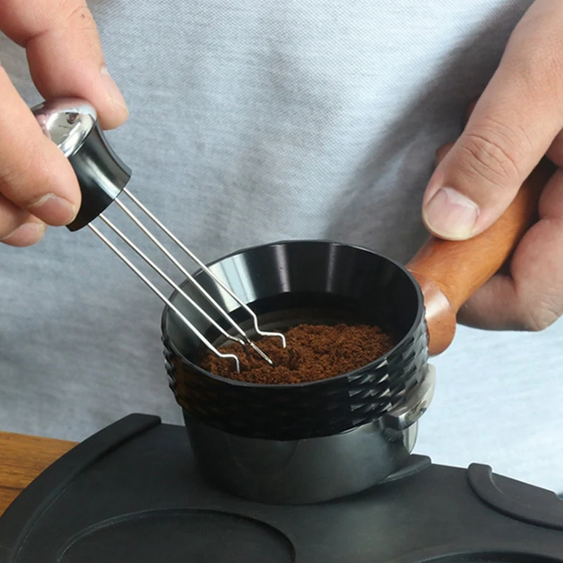1 Pcs 54Mm Espresso Dosing Funnel Coffee Ring Rotatable Loop & 58Mm 51Mm Tamper Distributor Leveler |