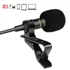 Конденсаторный мини-микрофон для студийной речи, адаптер Type-c, 3,5 мм, нагрудный микрофон на зажиме, для ПК, настольного компьютера, ноутбука
