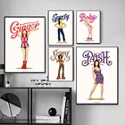Музыкальный постер для девушек, 90 СПАЙС, девушки, страшная Спортивная Веселая поп Картина на холсте, абстрактная настенная Художественная печать, картина для декора комнаты для девушек