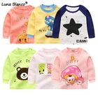 2021 весенние хлопковые детские футболки, топы для новорожденных девочек, топы с длинным рукавом, футболки для мальчиков, рубашки bebes Ninas с круглым вырезом, рубашки для девочек на день рождения
