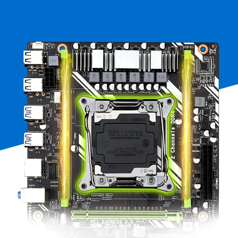 Новая X99 D4 компьютерная материнская плата двухканальная поддержка Xeon E5-2011V3