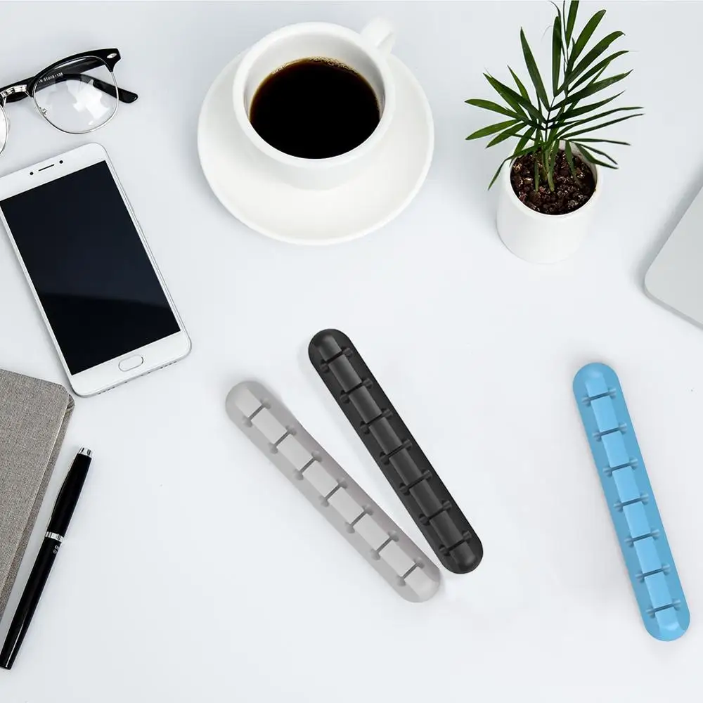 Органайзер для кабеля силиконовый usb-кабель намотка настольный аккуратный