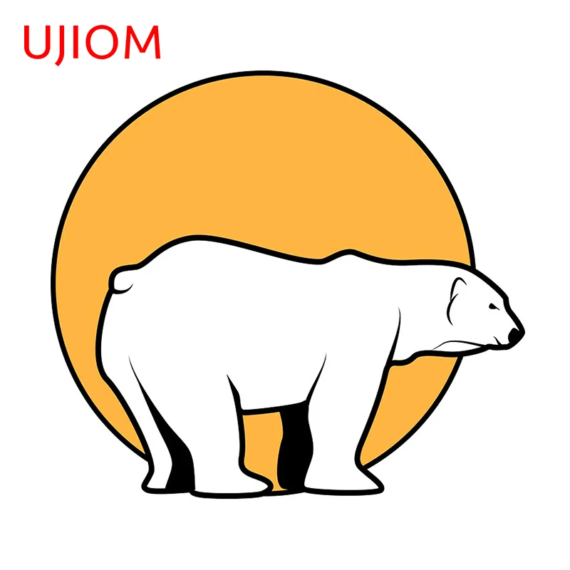 UJIOM, фотообои с белым медведем, Современное украшение для дома, фотообои из ПВХ, водонепроницаемая наклейка