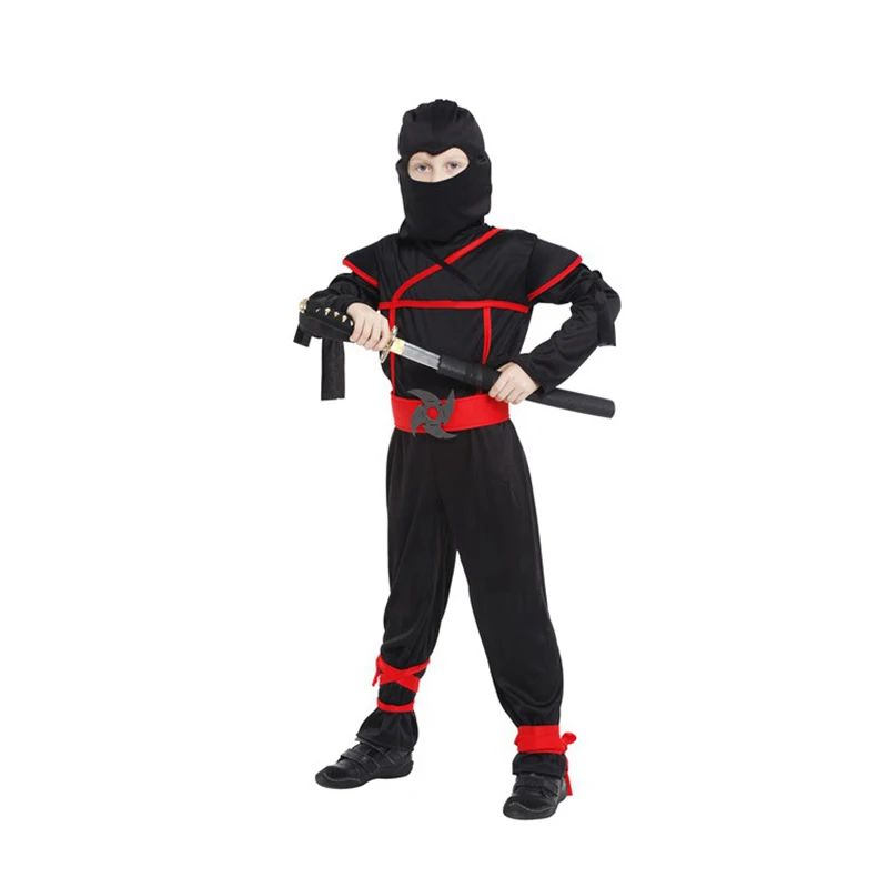 kids ninjas costumes halloween party boys girls warrior stealth children cosplay assassin superhero costume childrens day gift free global shipping