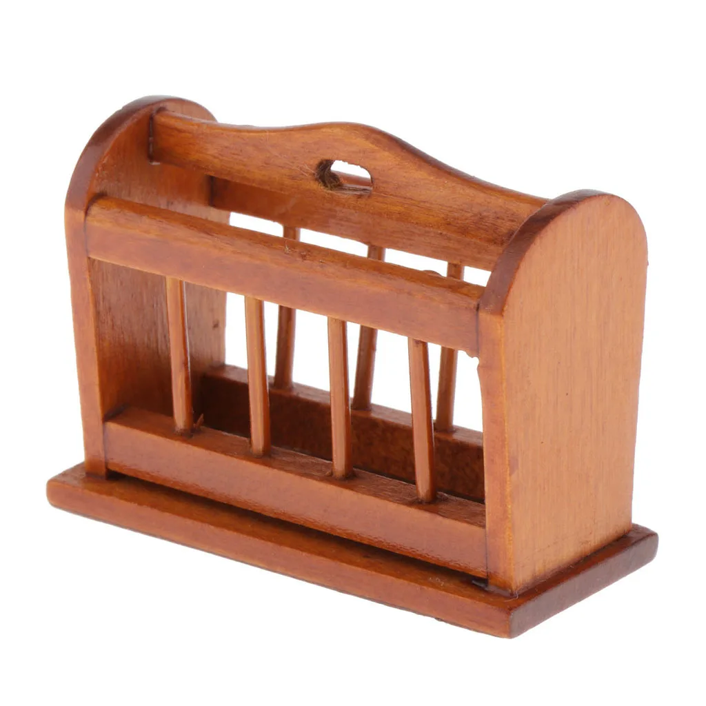 1:12 миниатюрная деревянная книжная полка для хранения стеллаж магазинов корзина
