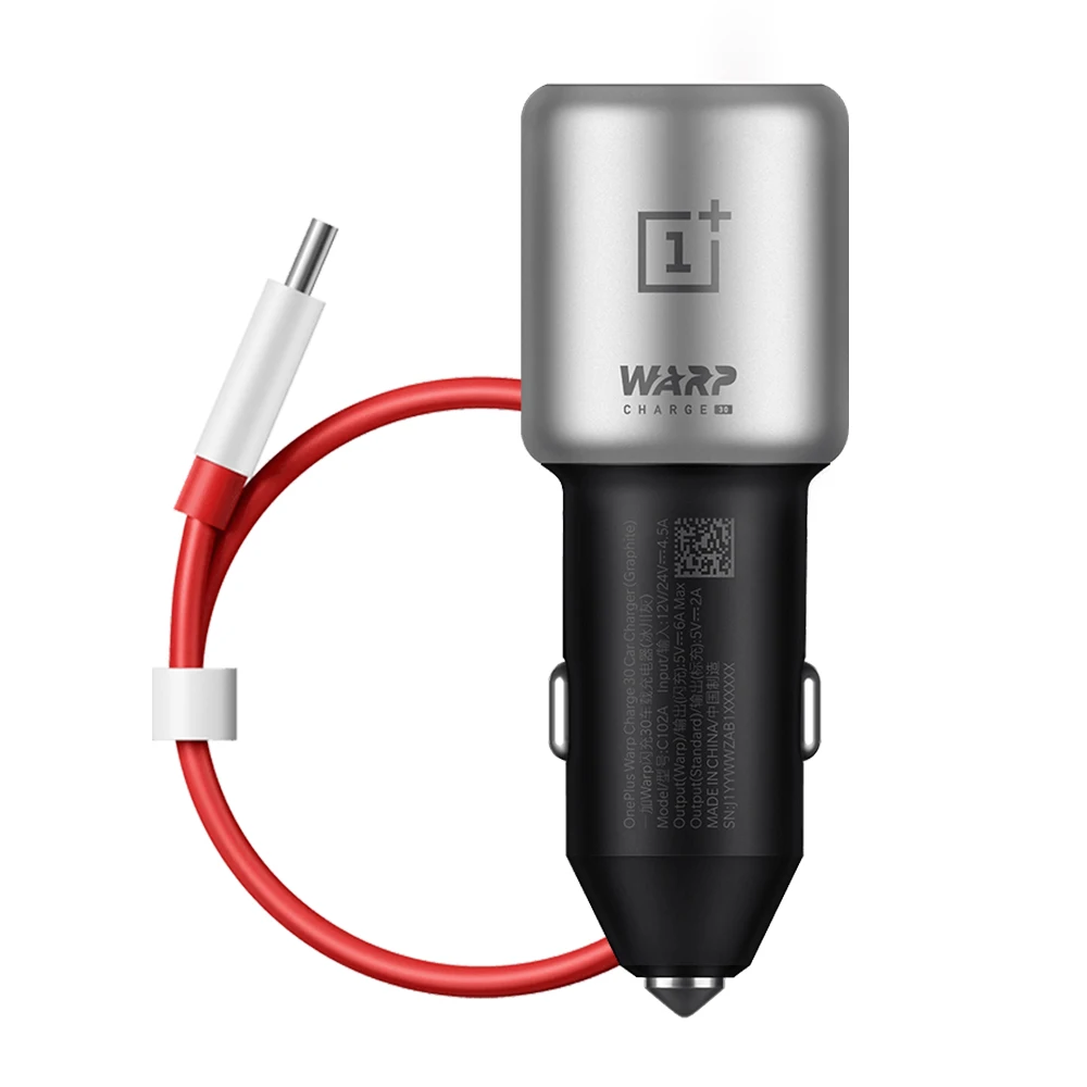 Автомобильное зарядное устройство OnePlus Warp Charge 30 Вт и кабель Type-C набор для зарядки