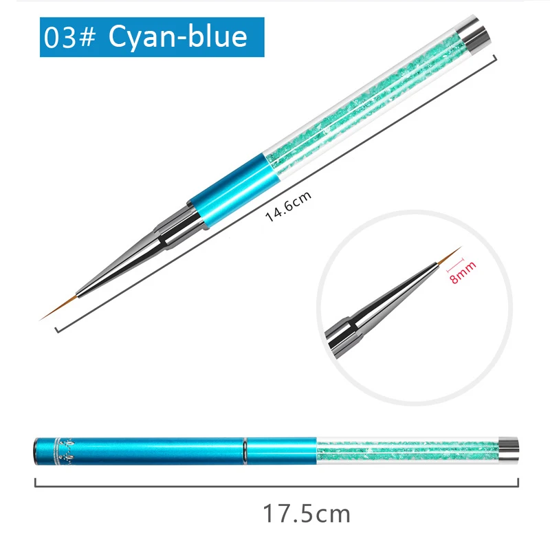 Многоразмерная ручка для рисования ногтей УФ-Гелевая Кисть акриловая кисть