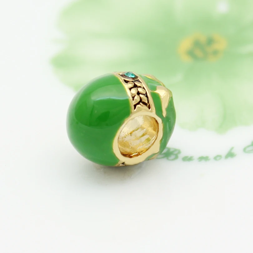 Бесплатная доставка позолоченные синие парные птицы любовь Faberge бусинка яйцо